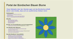Desktop Screenshot of buendische-blaue-blume.de